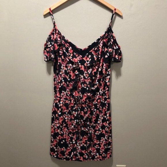 {WHBM} Cold Shoulder Floral Blouson Dress - Picture 4 of 10